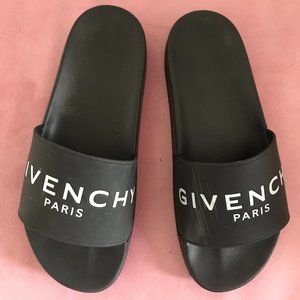 Authentic Givenchy Sandal Slide in Black- Size 41